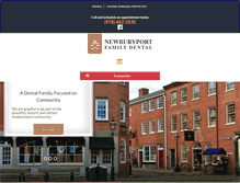 Tablet Screenshot of newburyportfamilydental.com